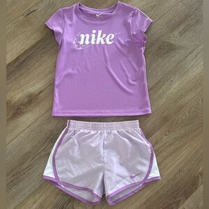 Nike Lavender Tee and Shorts Set